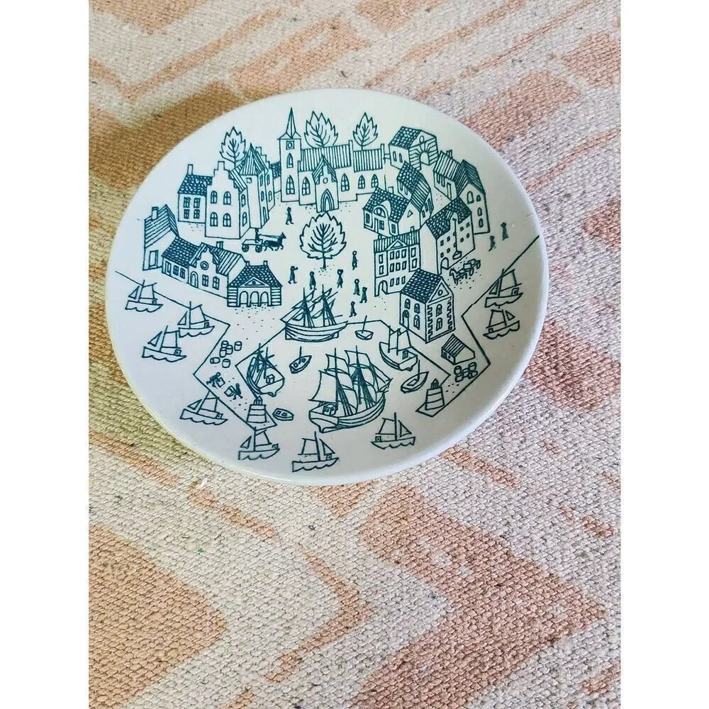 Nymolle Art Faience Paul Hoyrup Cup & Saucer Plate Limited Edition Denmark